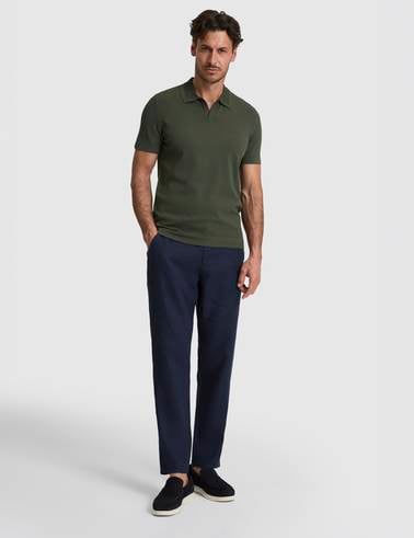 Ekru Slim Fit Apaş Yaka Triko Tişört