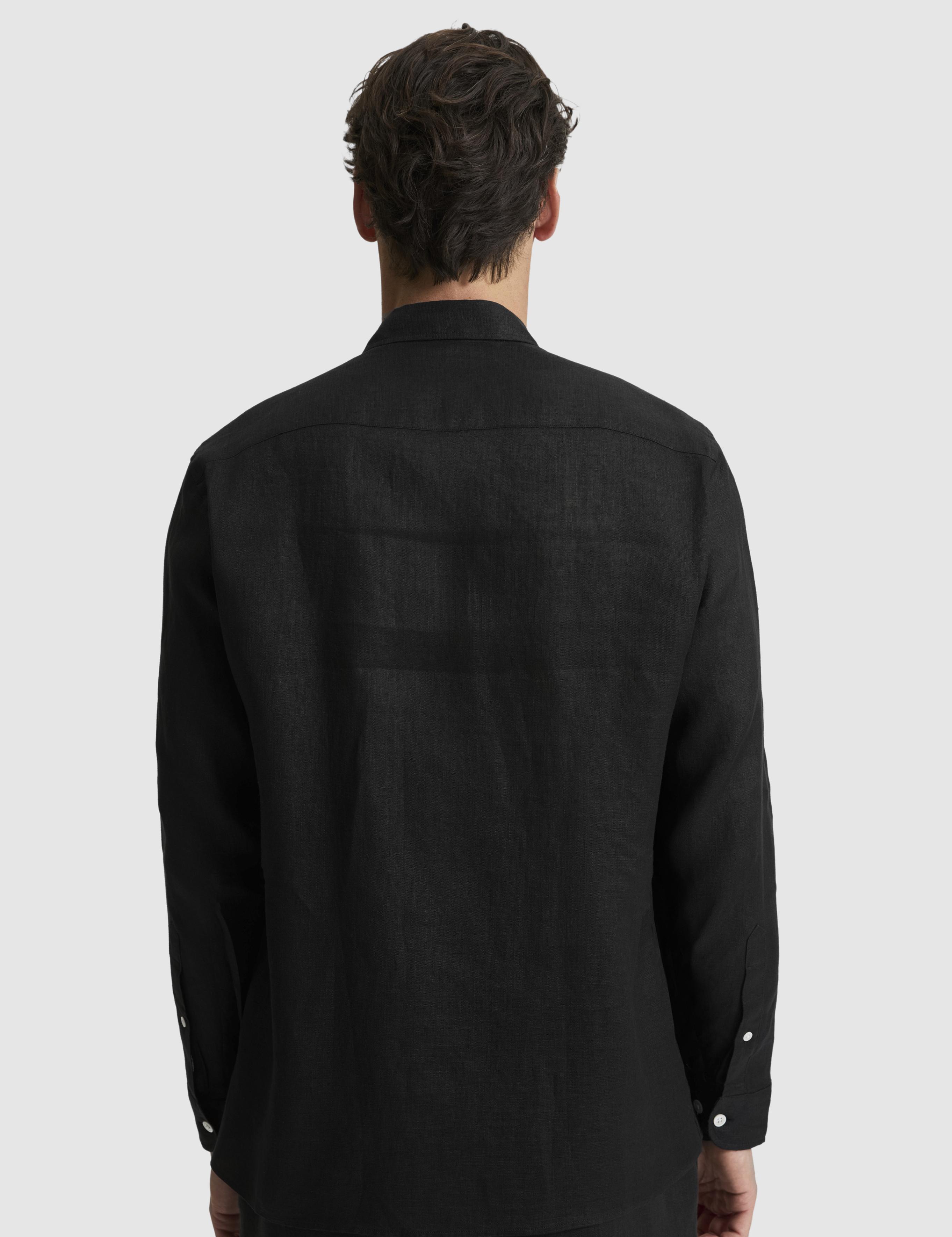 Siyah Regular Fit Uzun Kollu Gömlek