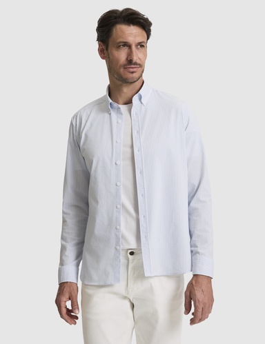 Açık Mavi Slim Fit Uzun Kollu Gömlek