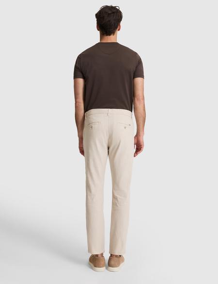 Bej Straight Fit Kanvas Pantolon - 50320840064