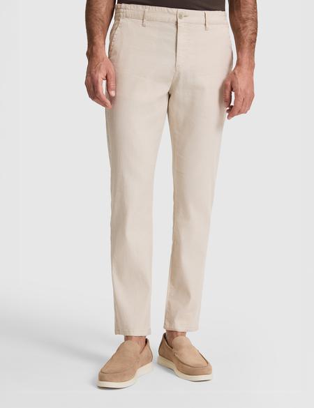 Bej Straight Fit Kanvas Pantolon - 50320840064
