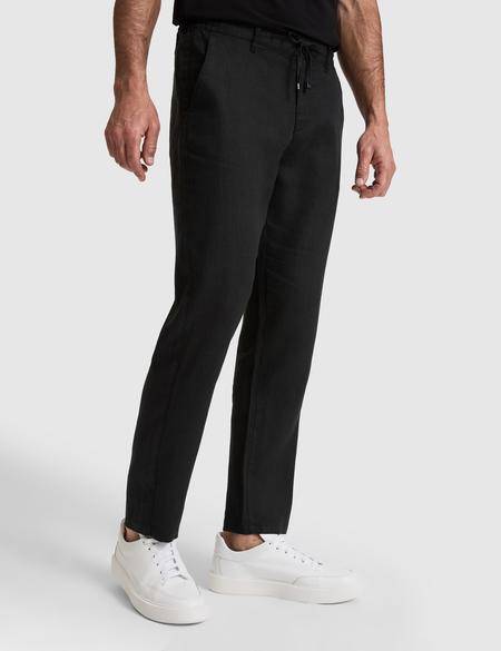 Siyah Carrot Fit Kanvas Pantolon - 50320846184