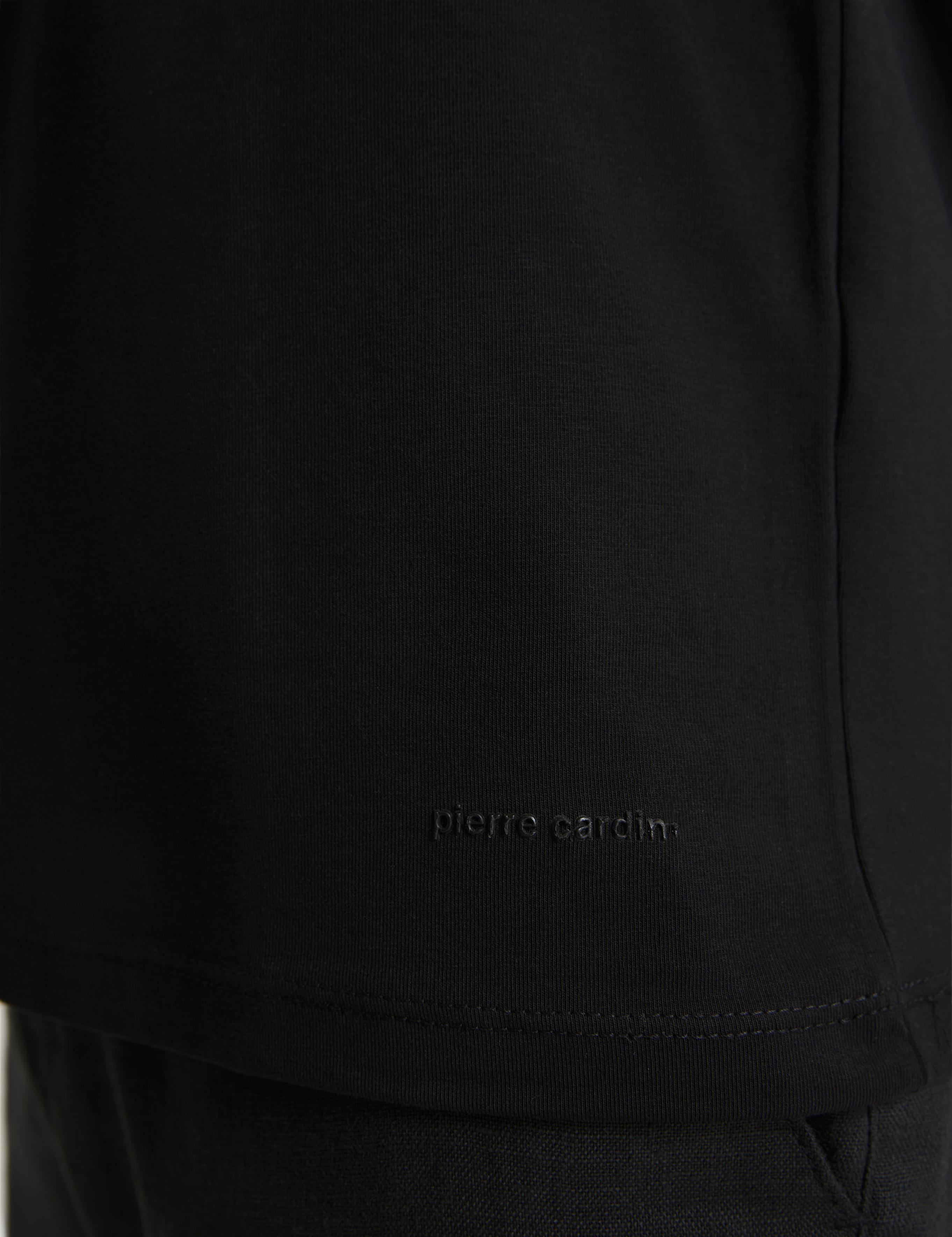 Siyah Regular Fit Bisiklet Yaka Tişört