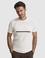 Ekru Slim Fit  Bisiklet Yaka Tişört
