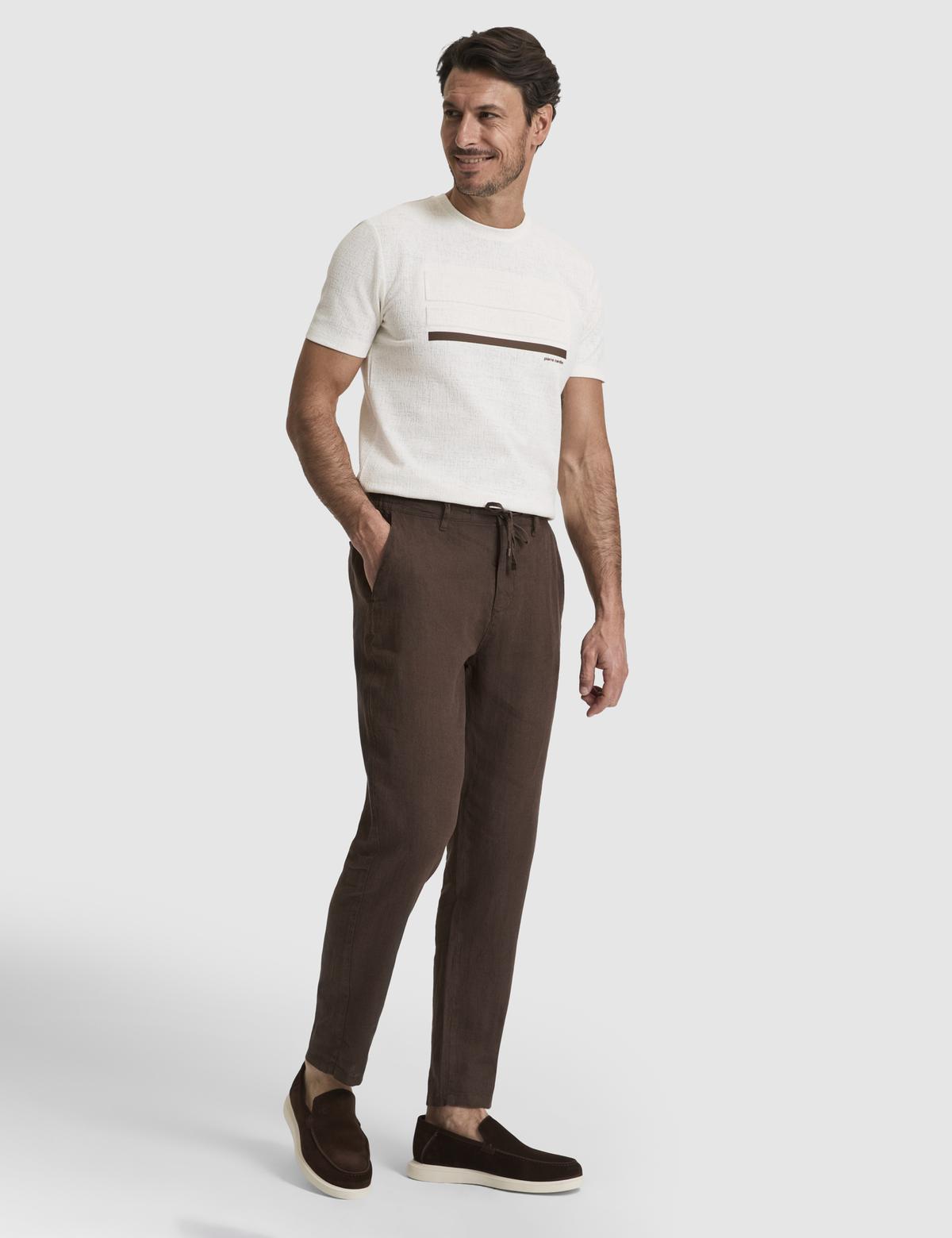 Koyu Kahverengi Carrot Fit Kanvas Pantolon - 50320846364