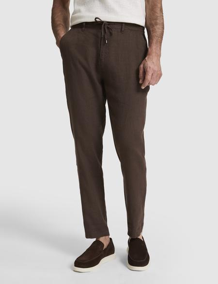 Koyu Kahverengi Carrot Fit Kanvas Pantolon - 50320846364