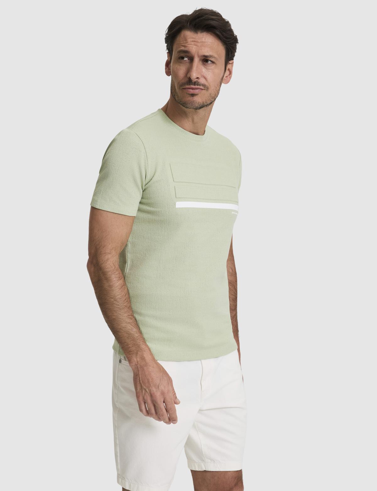 Çağla Slim Fit  Bisiklet Yaka Tişört - 50327864007