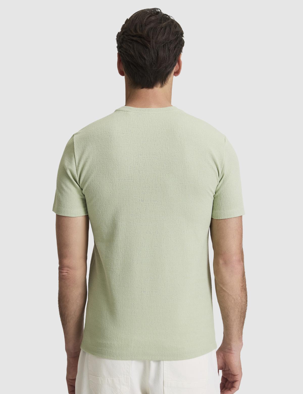 Çağla Slim Fit  Bisiklet Yaka Tişört - 50327864007