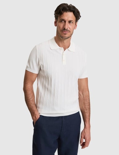 Ekru Slim Fit Düğmeli Polo Yaka Triko Tişört