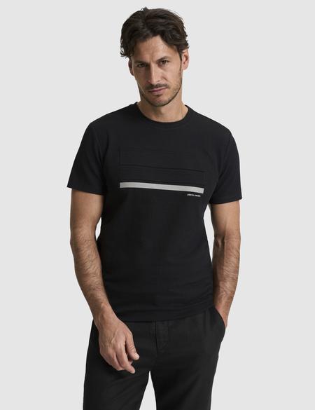 Siyah Slim Fit  Bisiklet Yaka Tişört - 50327864029