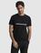Siyah Slim Fit  Bisiklet Yaka Tişört