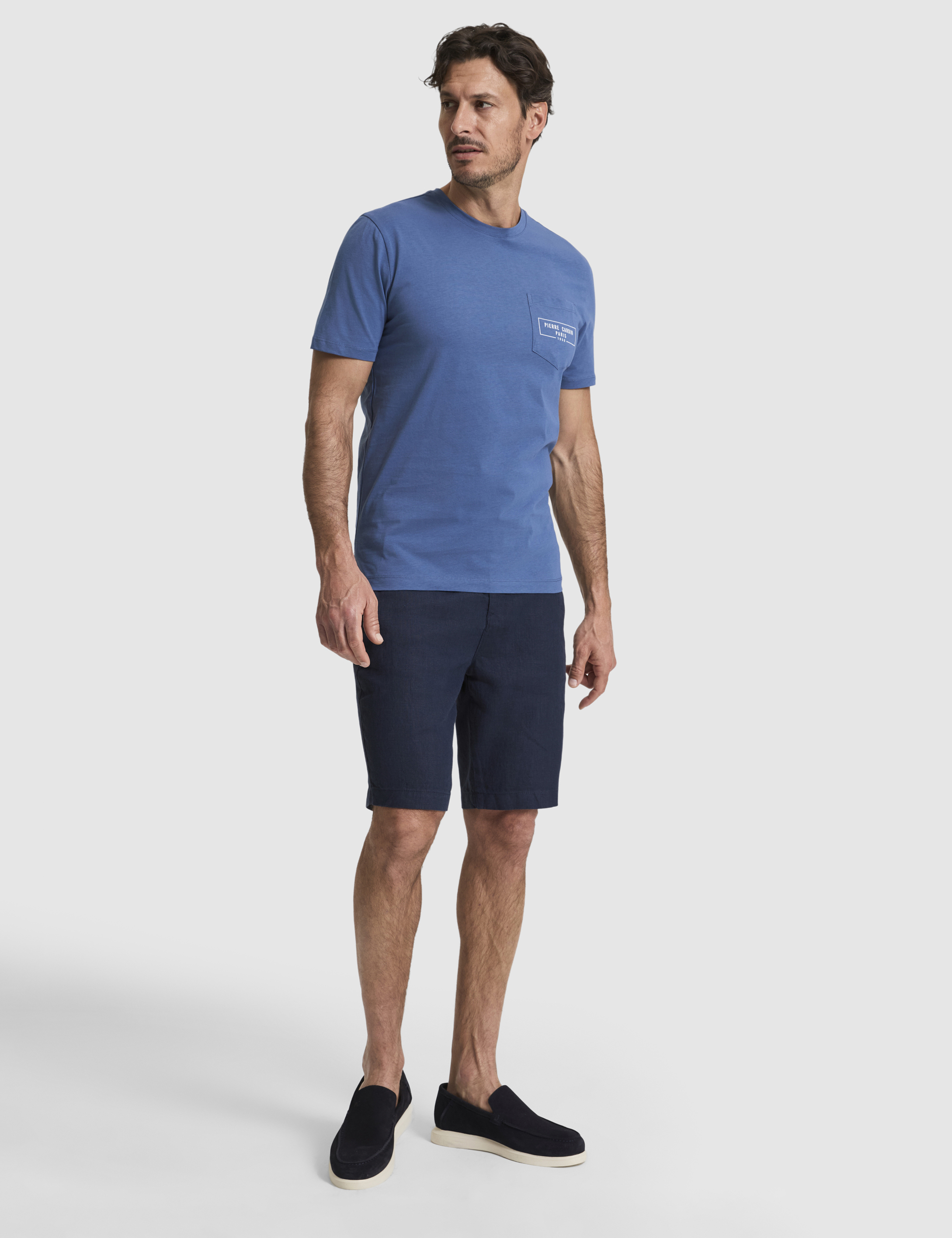 İndigo Regular Fit %100 Pamuk Bisiklet Yaka Tişört - 50327866026