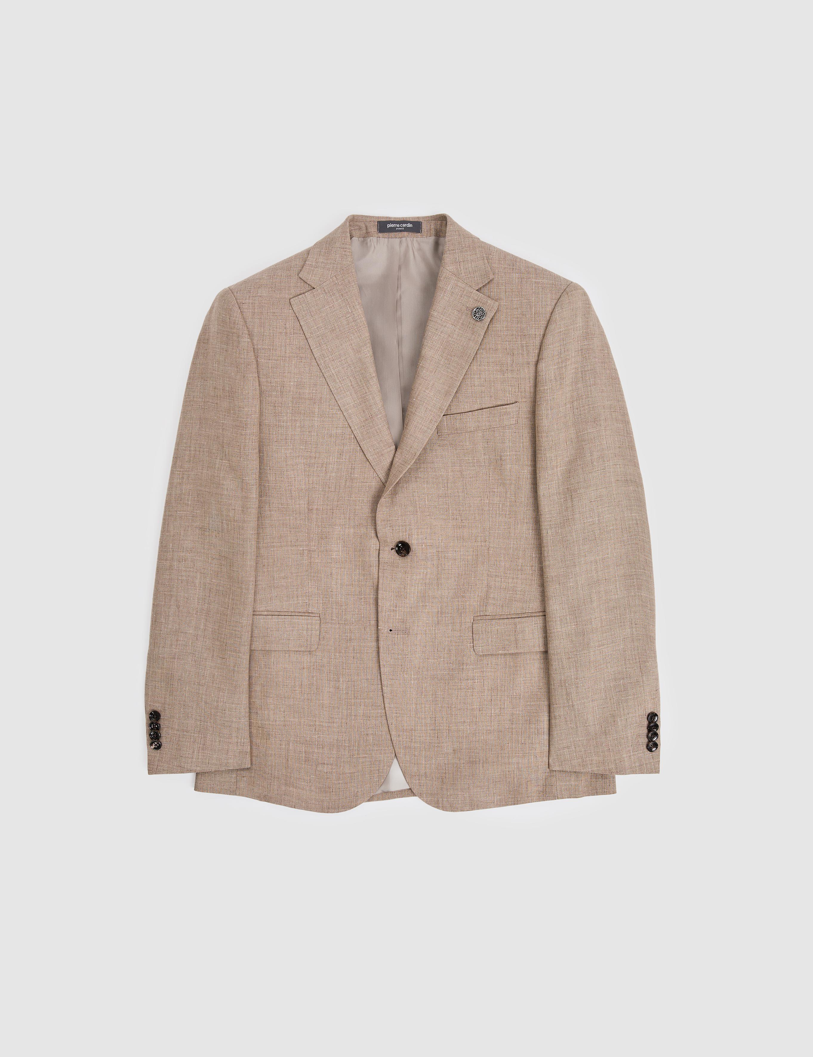 Açık Kahverengi Slim Fit Takım Elbise