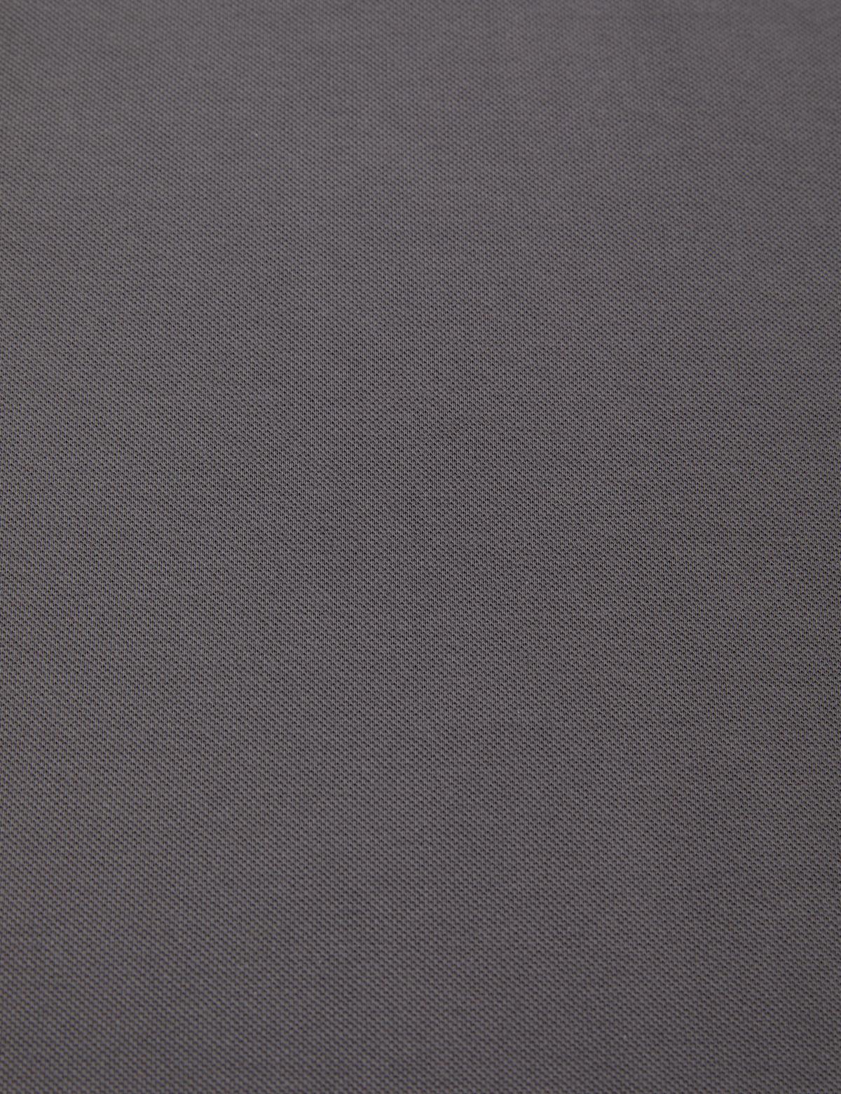 Koyu Gri Slim Fit %100 Pamuk Düğmeli Polo Yaka Basic Tişört - 50321128122