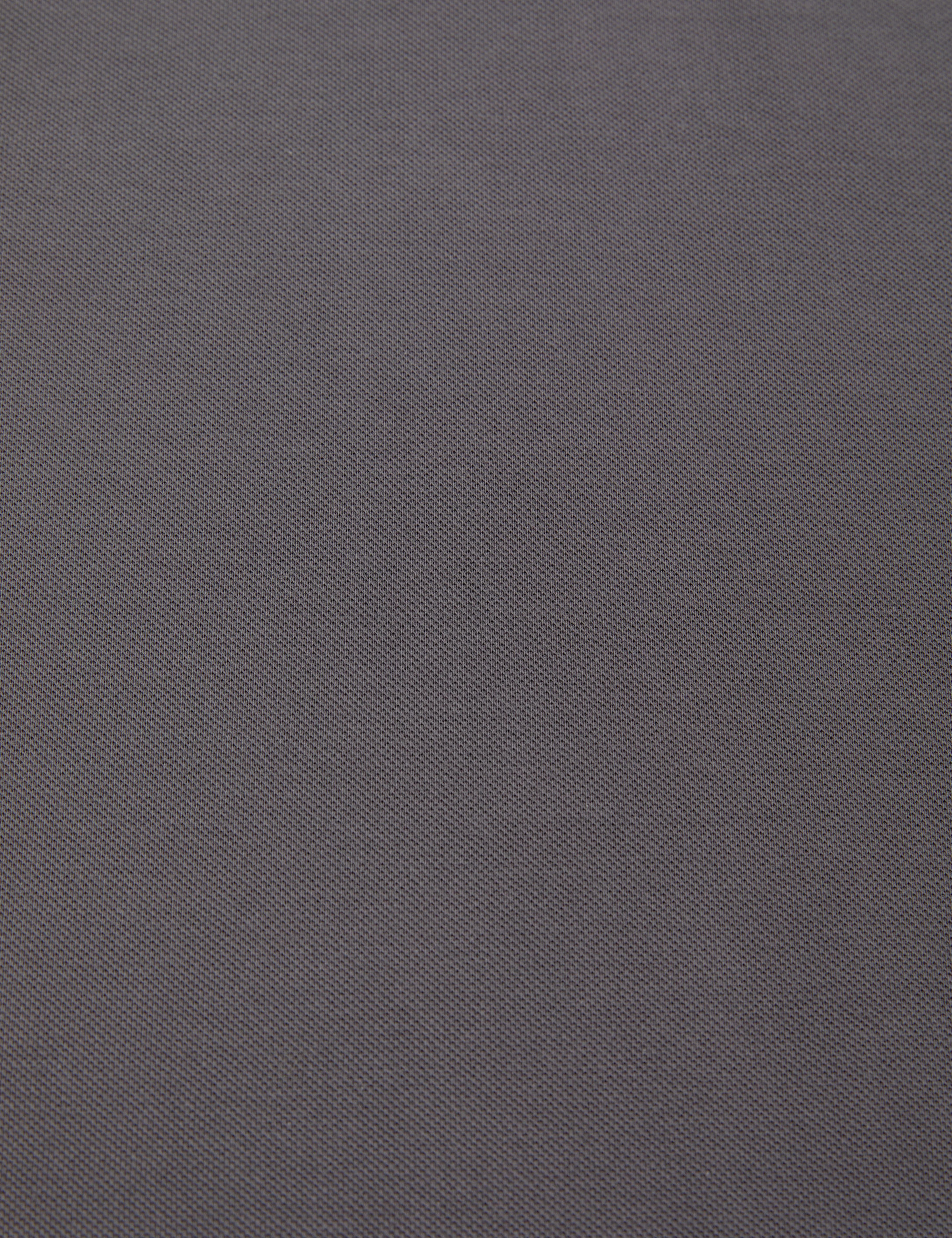 Koyu Gri Slim Fit %100 Pamuk Düğmeli Polo Yaka Basic Tişört