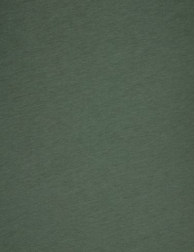 Haki Slim Fit %100 Pamuk Bisiklet Yaka Basic Tişört