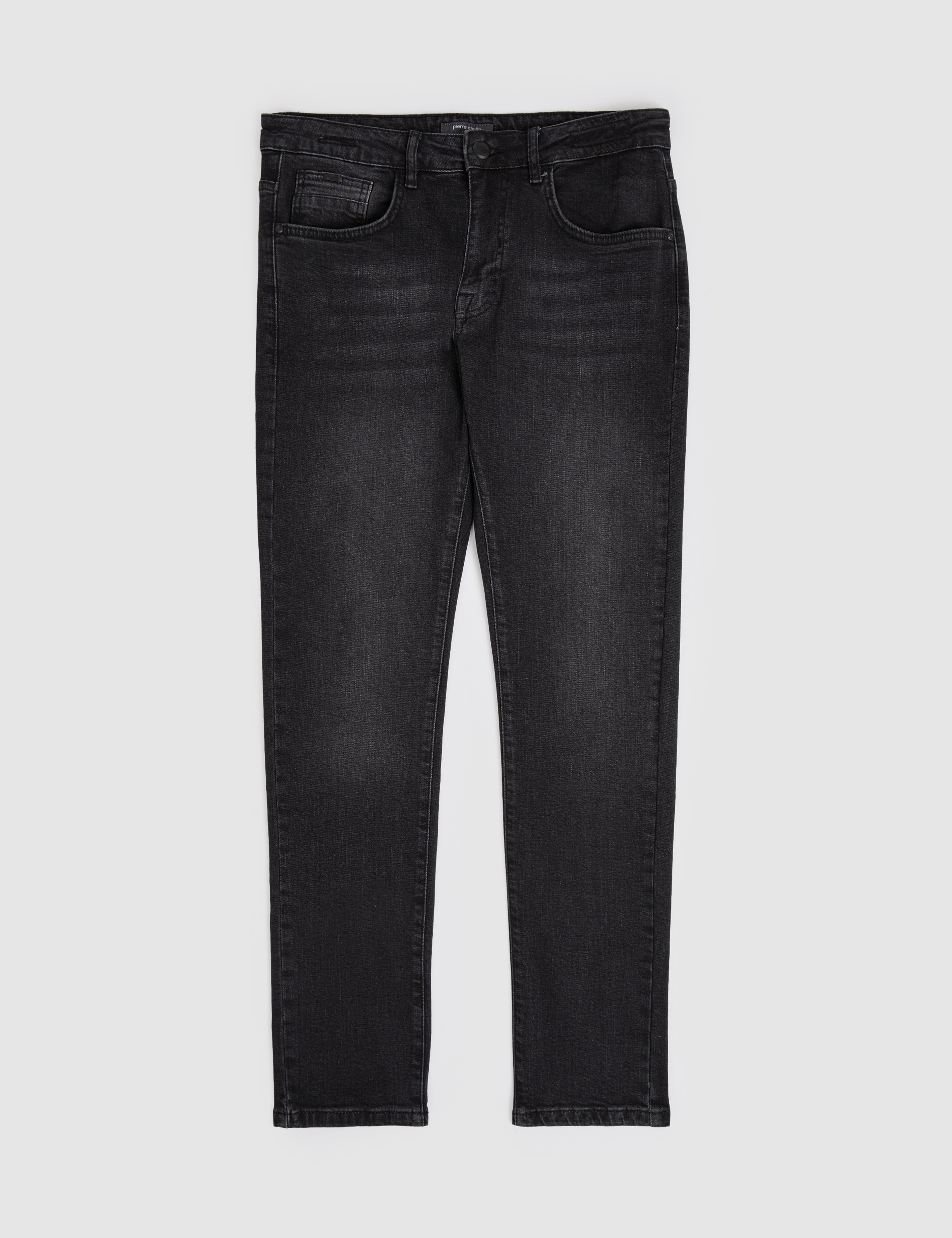 Siyah Slim Fit Jean Pantolon - Image 5