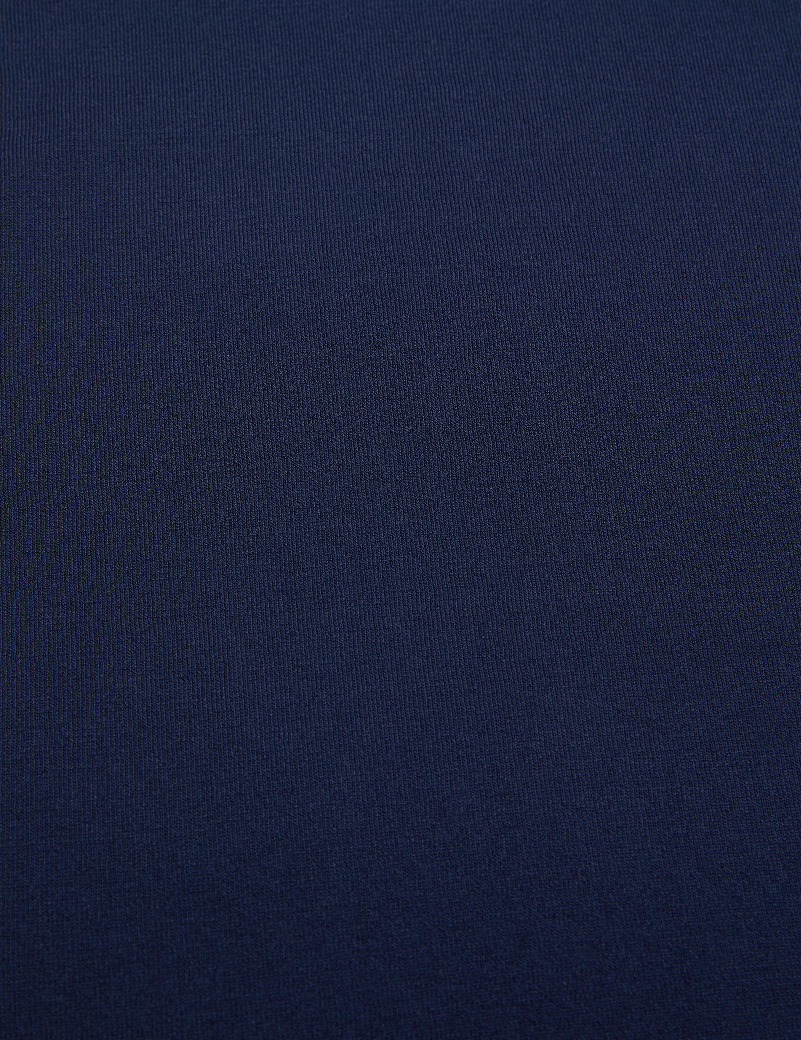 Lacivert Slim Fit Apaş Yaka Triko Tişört