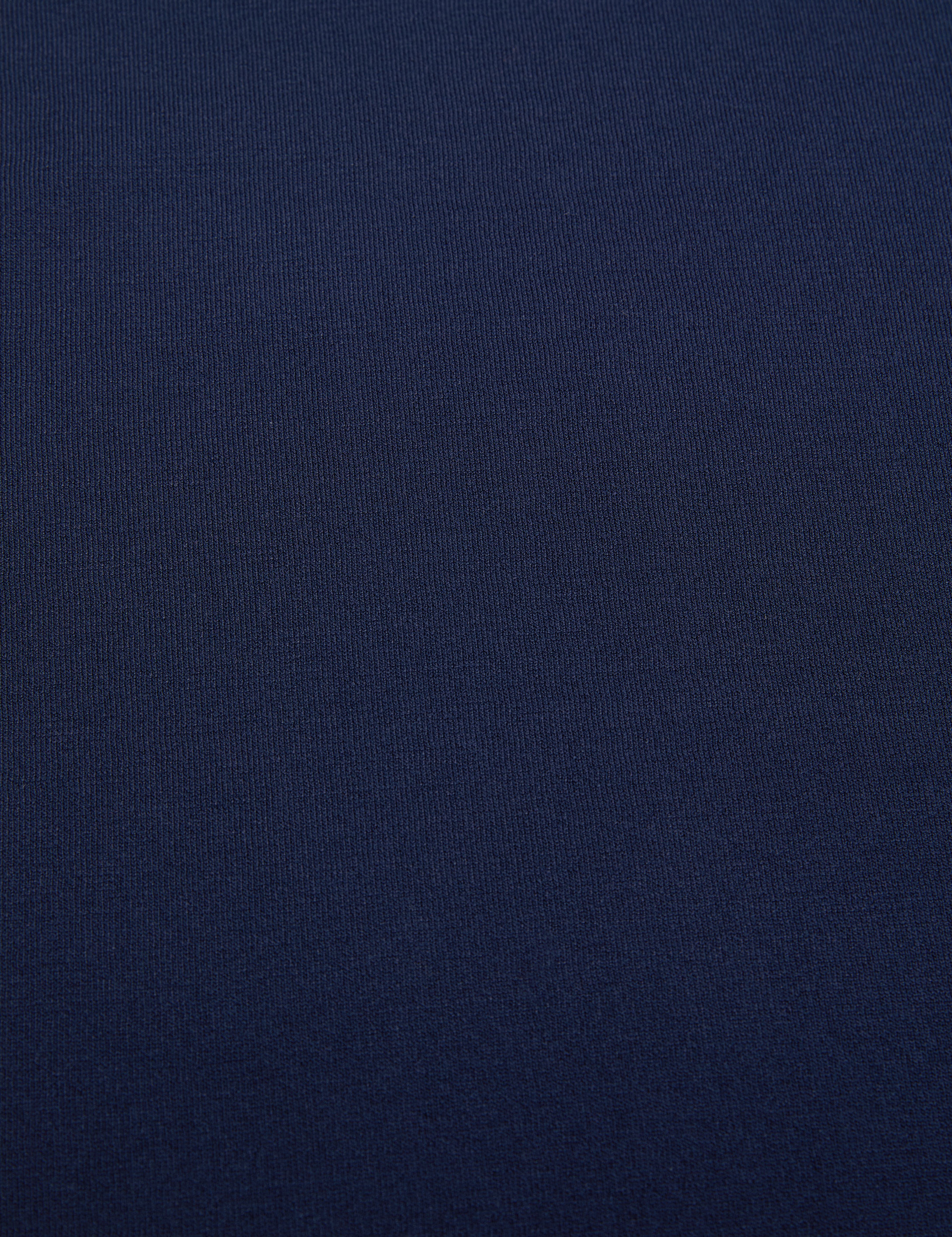 Lacivert Slim Fit Apaş Yaka Triko Tişört - Image 7