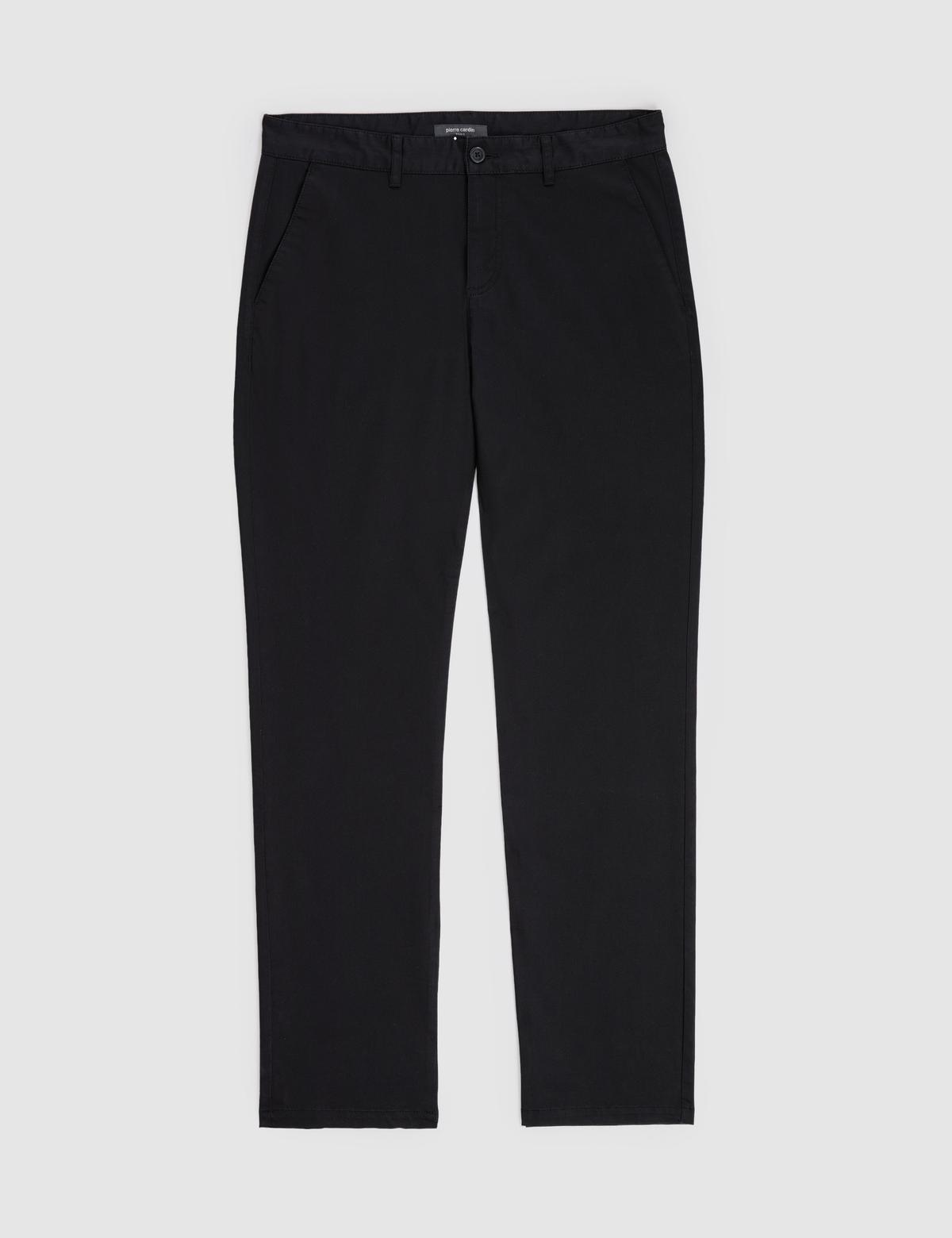Siyah Regular Fit Kanvas Pantolon - 50321988024