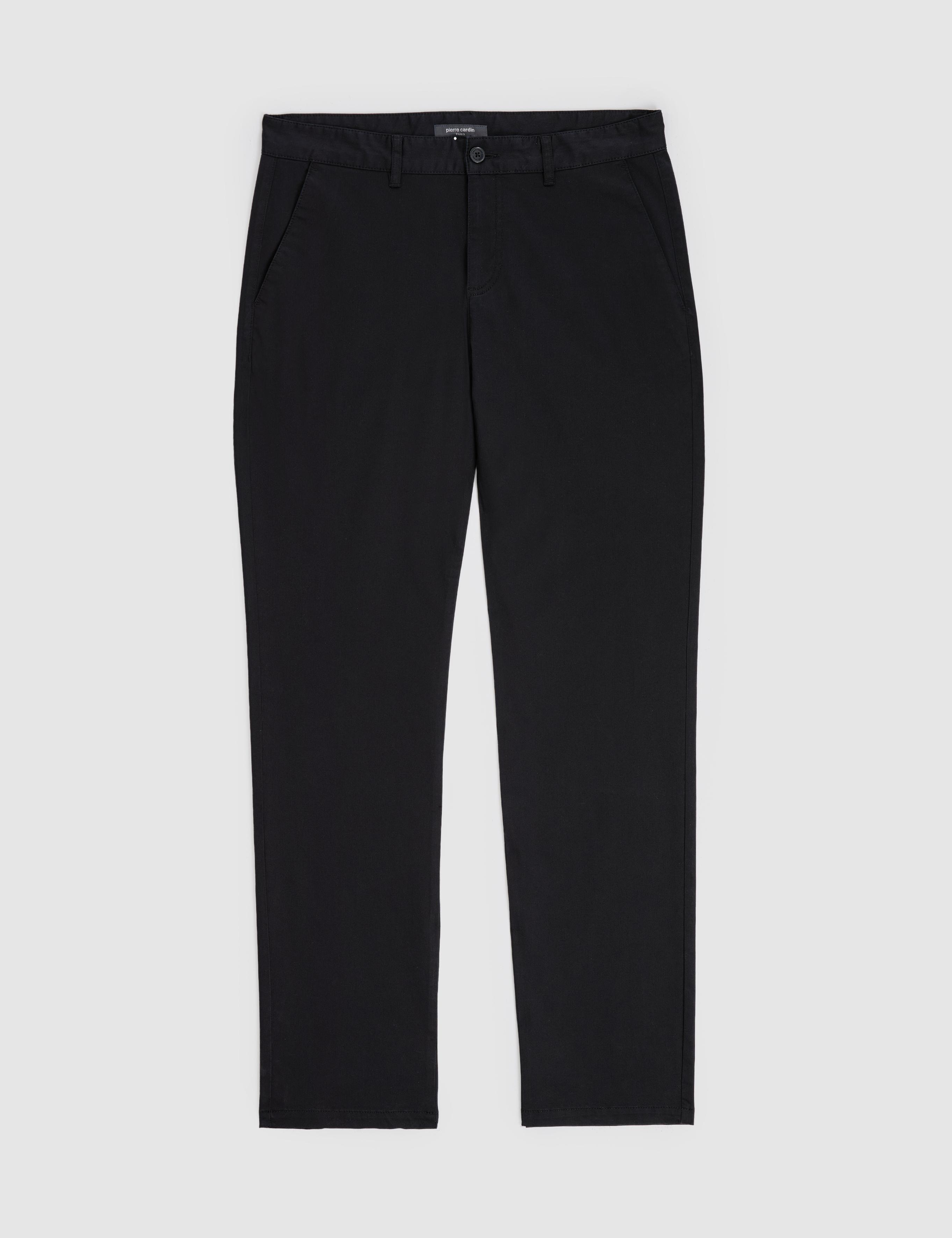 Siyah Regular Fit Kanvas Pantolon