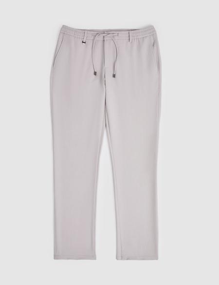 Gri Ex. Slim Fit Beli Kordonlu Pantolon - 50324265047