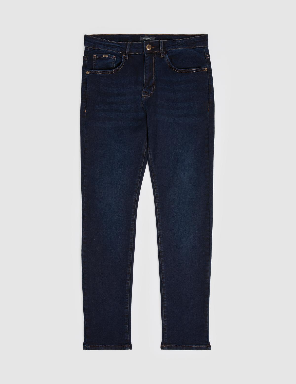 Koyu Lacivert Slim Fit Jean Pantolon - 50327853035