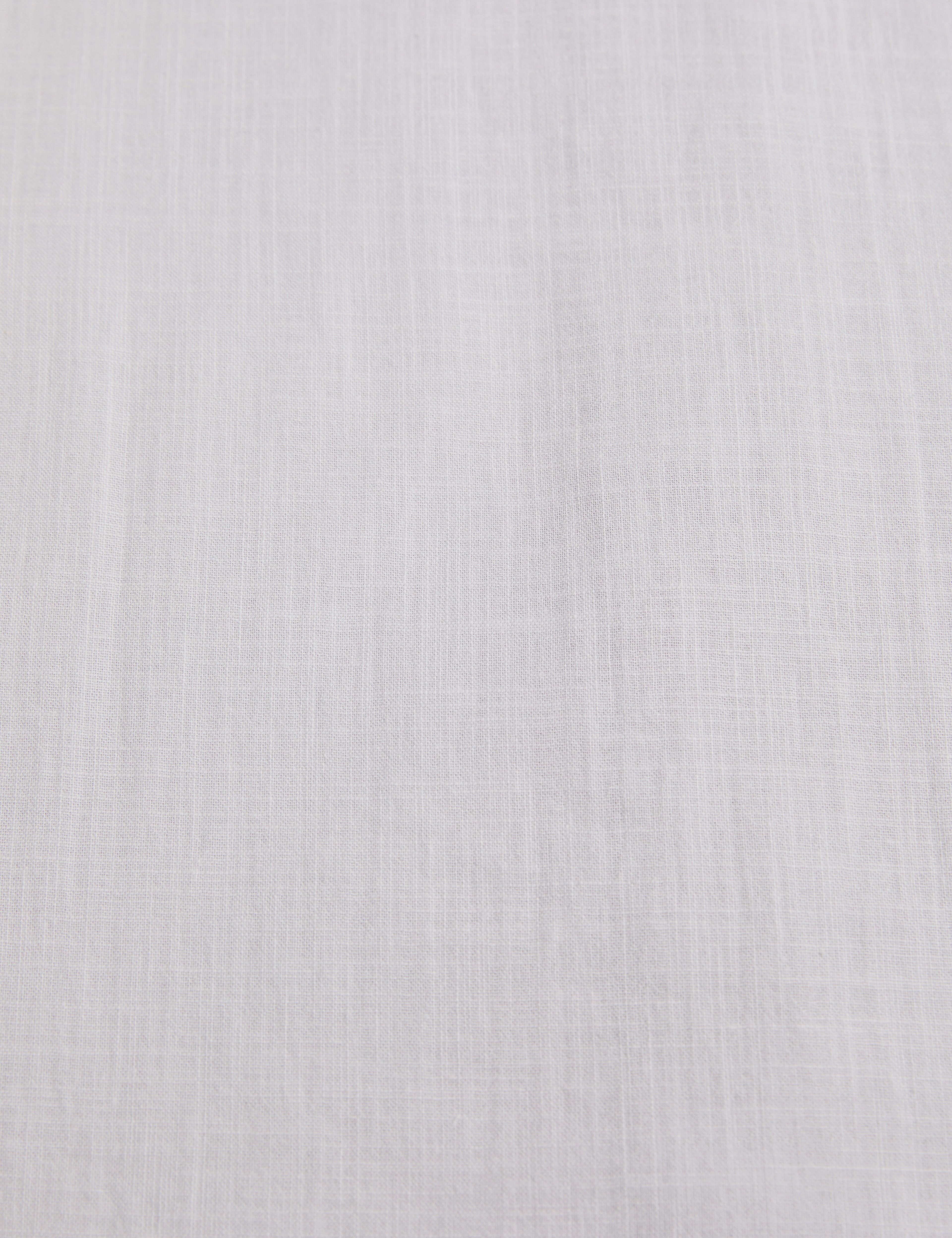 Açık Gri %100 Pamuk Keten Görünümlü Slim Fit Uzun Kollu Gömlek