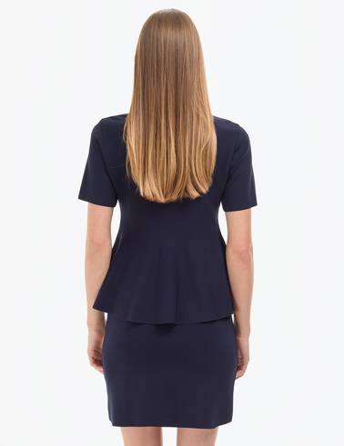 Lacivert Slim Fit Triko Hırka
