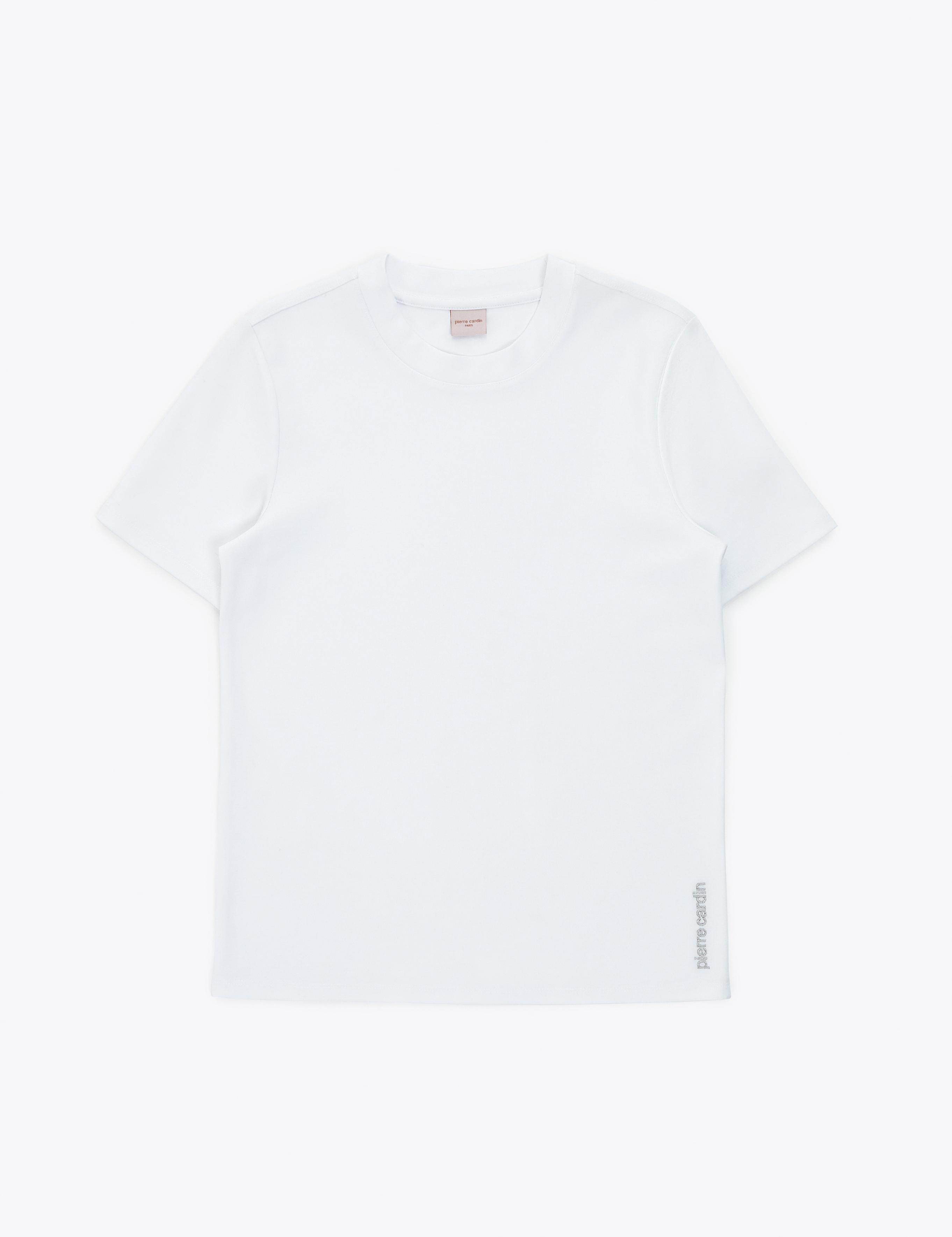Beyaz Regular Fit Basic Tişört