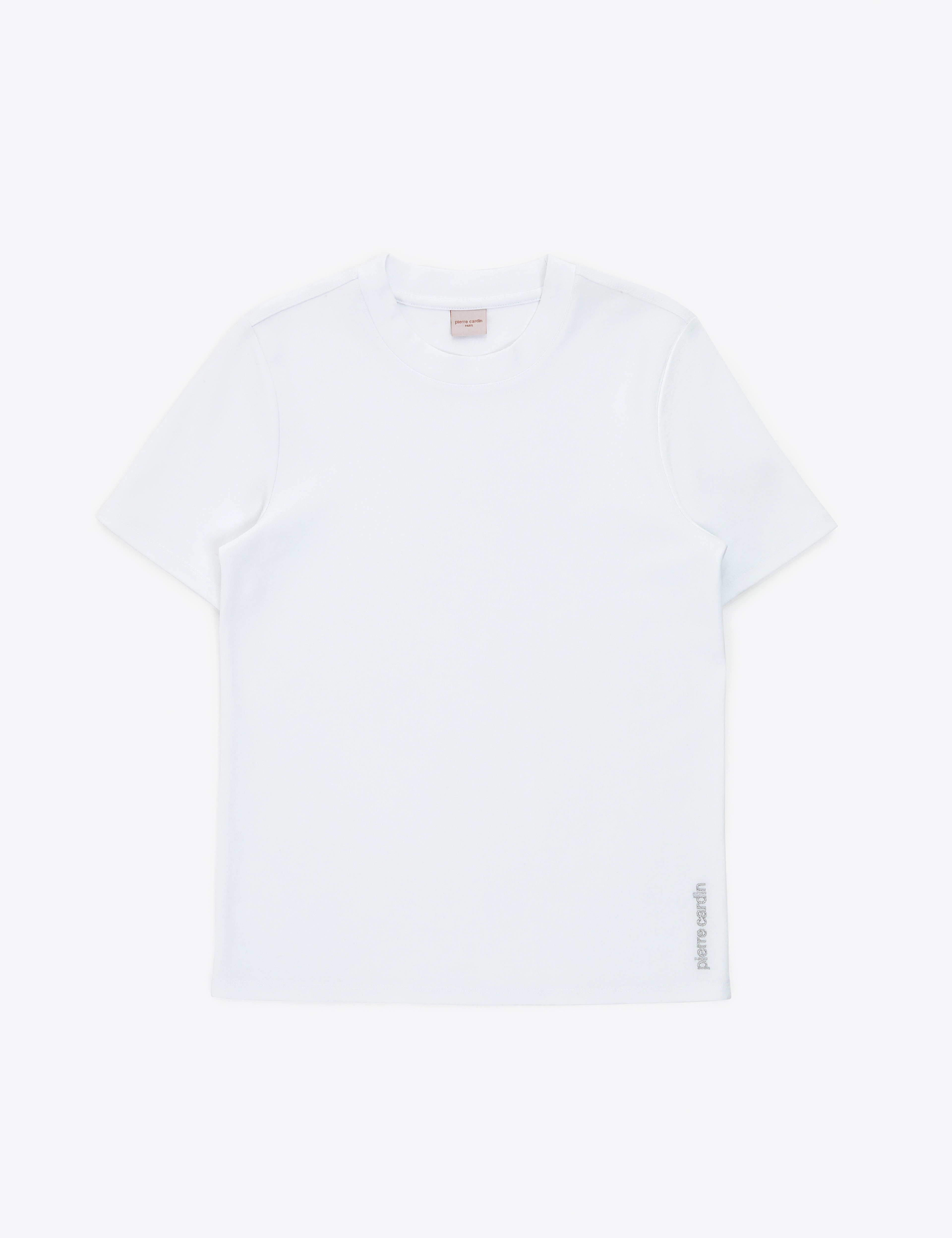 Beyaz Regular Fit Bisiklet Yaka Basic Tişört