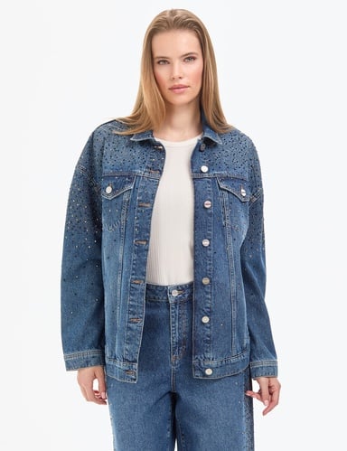 Mavi Oversize Jean Ceket
