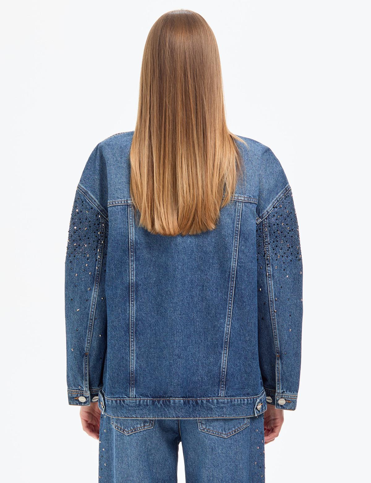 Mavi Oversize Jean Ceket - 50320367005