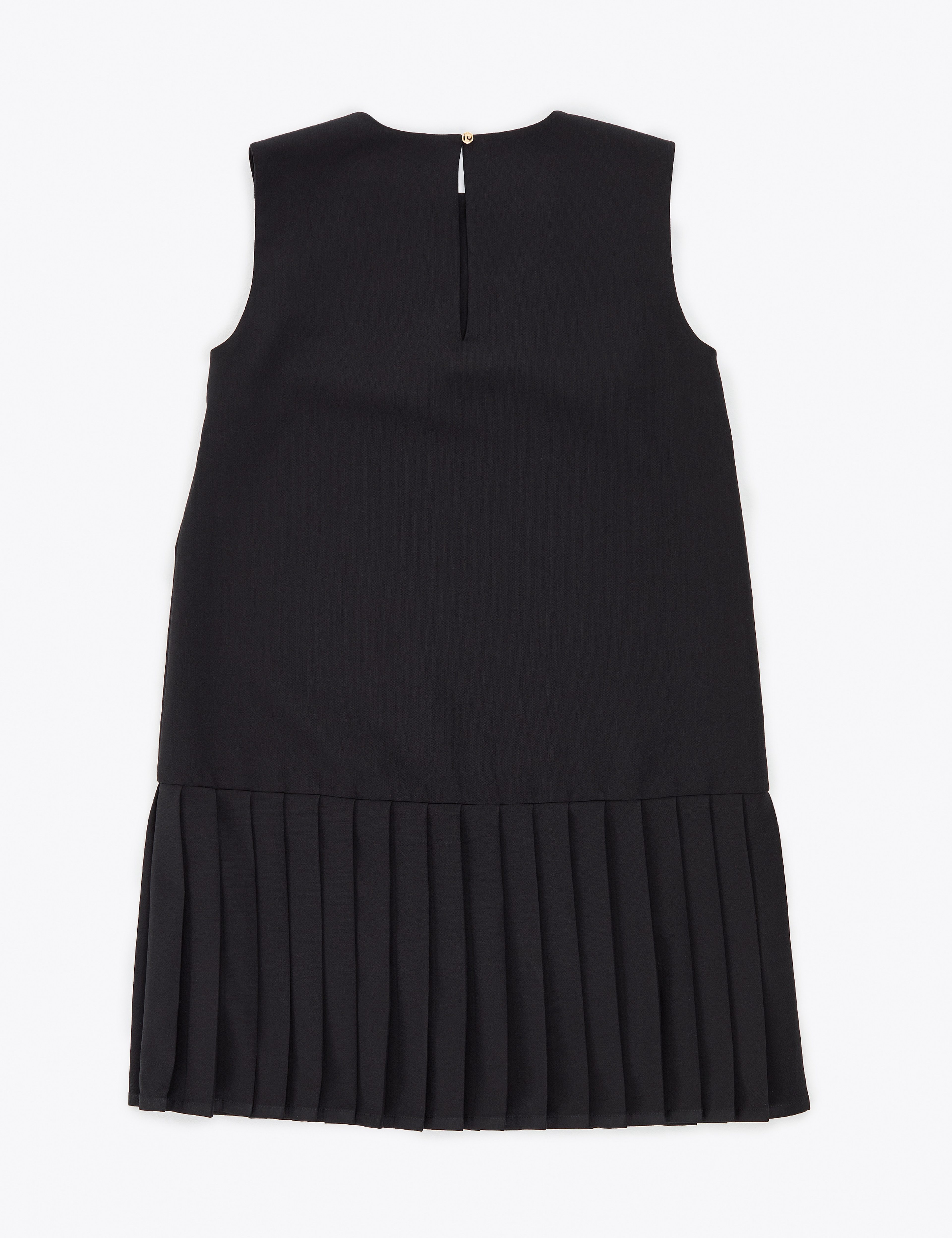 Siyah Regular Fit Dokuma Elbise - Image 6