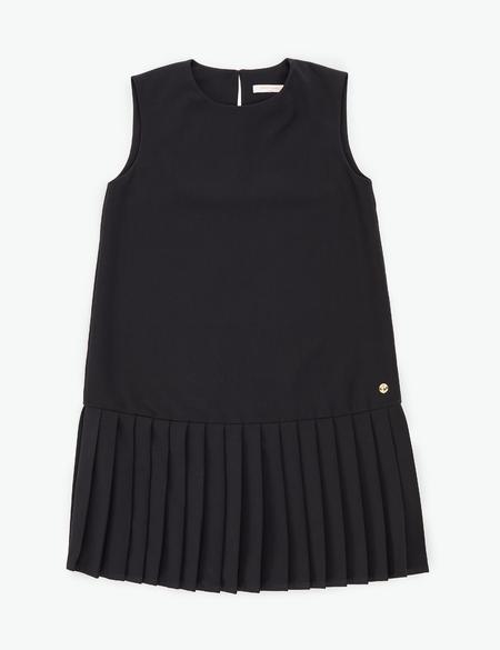 Siyah Regular Fit Dokuma Elbise - 50321322004
