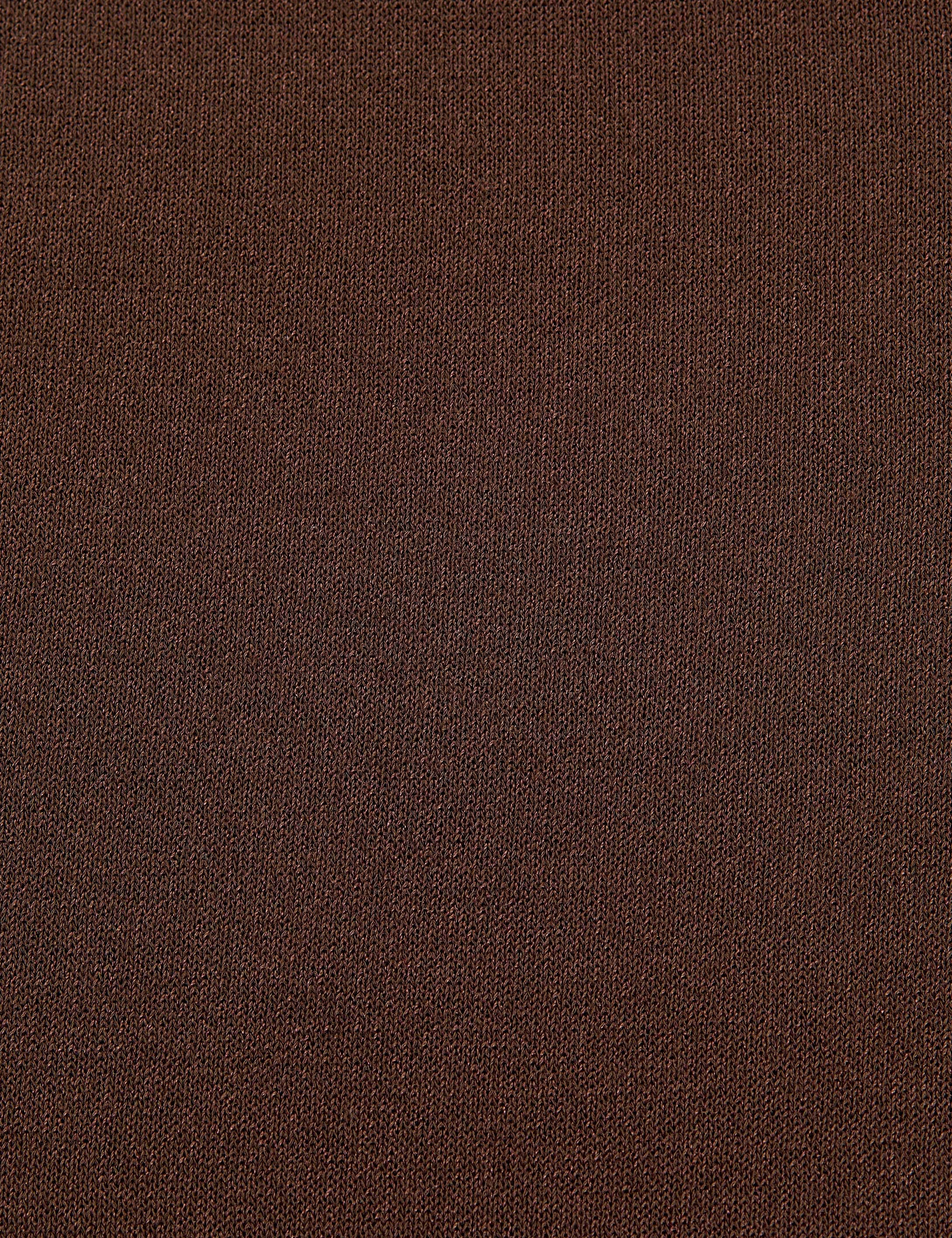 Kahverengi Loose Fit Triko Pantolon - Image 6