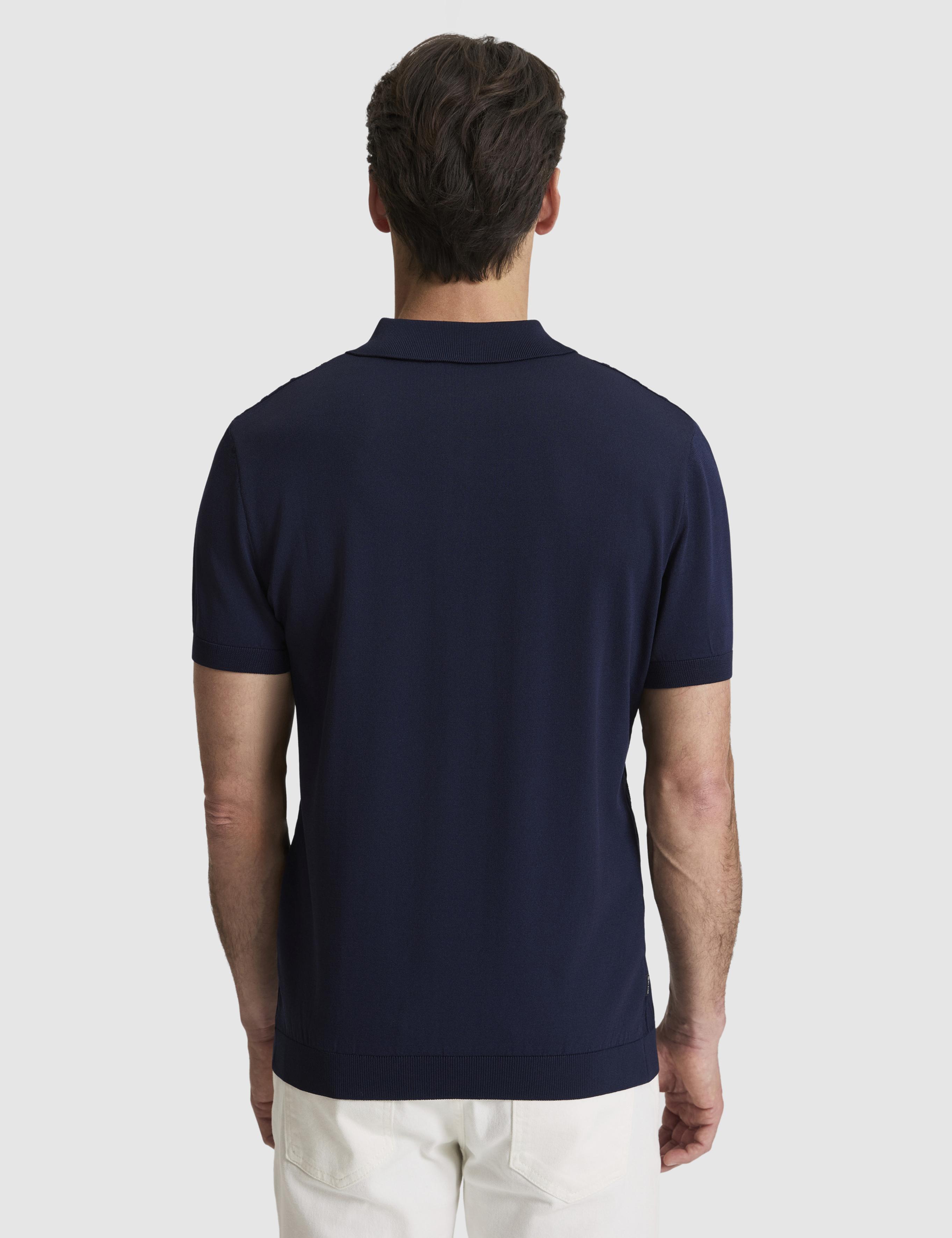 Lacivert Slim Fit Polo Yaka Triko Tişört