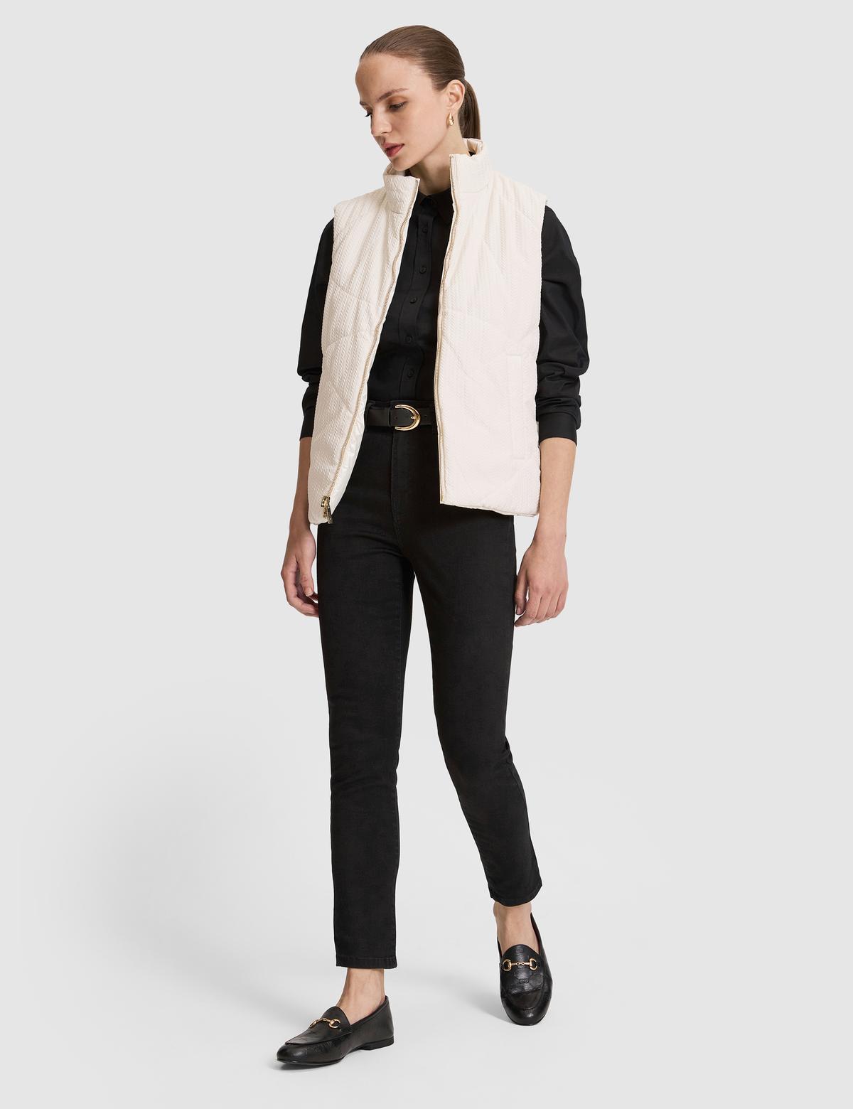Ekru Regular Fit Yelek - 50320364015