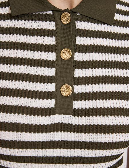 Haki Slim Fit Kazak - 50324128012