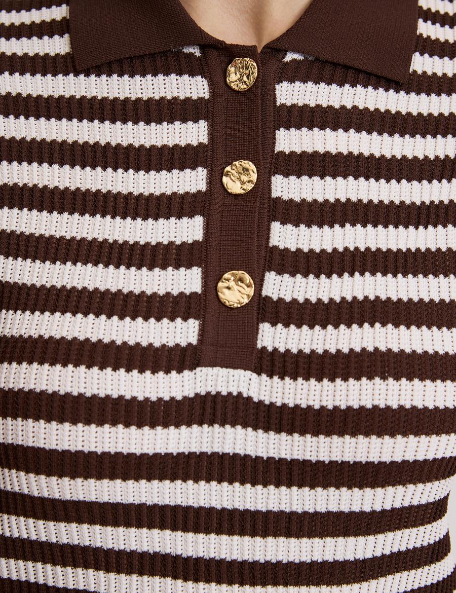 Kahverengi Slim Fit Kazak