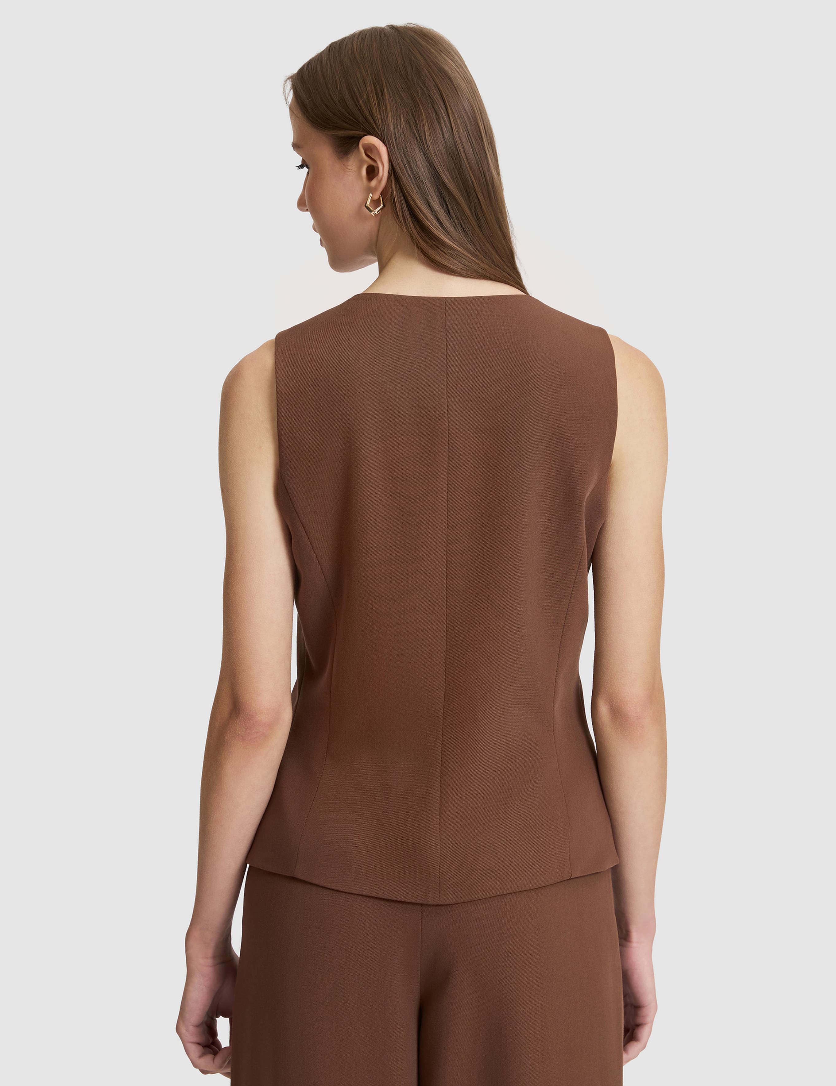 Kahverengi Slim Fit Yelek