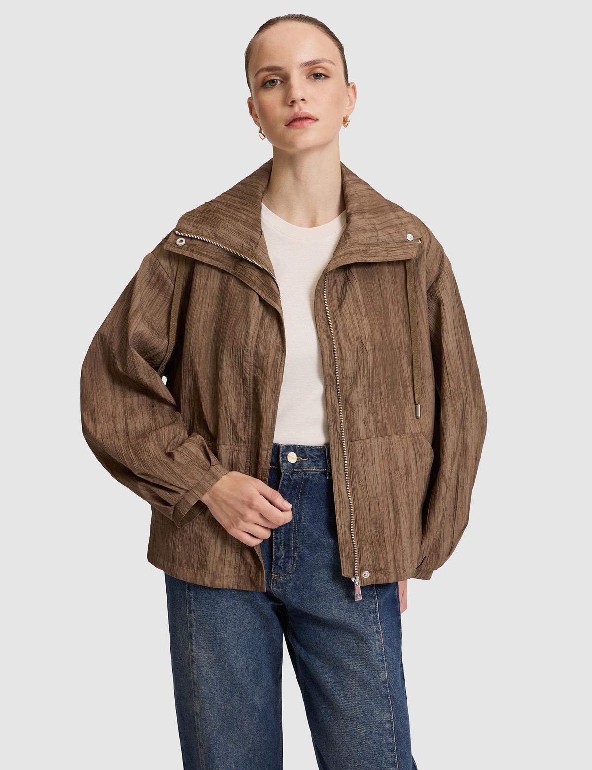 Kahverengi Crop Top Mont - 50322534005