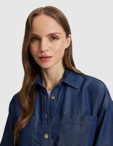 Saks Comfort Fit Jean Gömlek