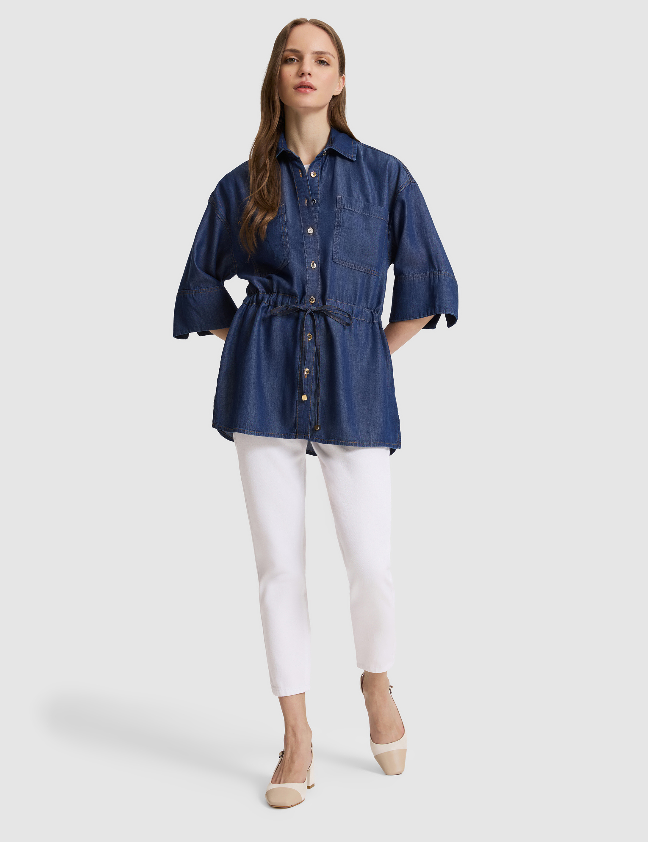 Saks Comfort Fit Jean Gömlek - 50324929002