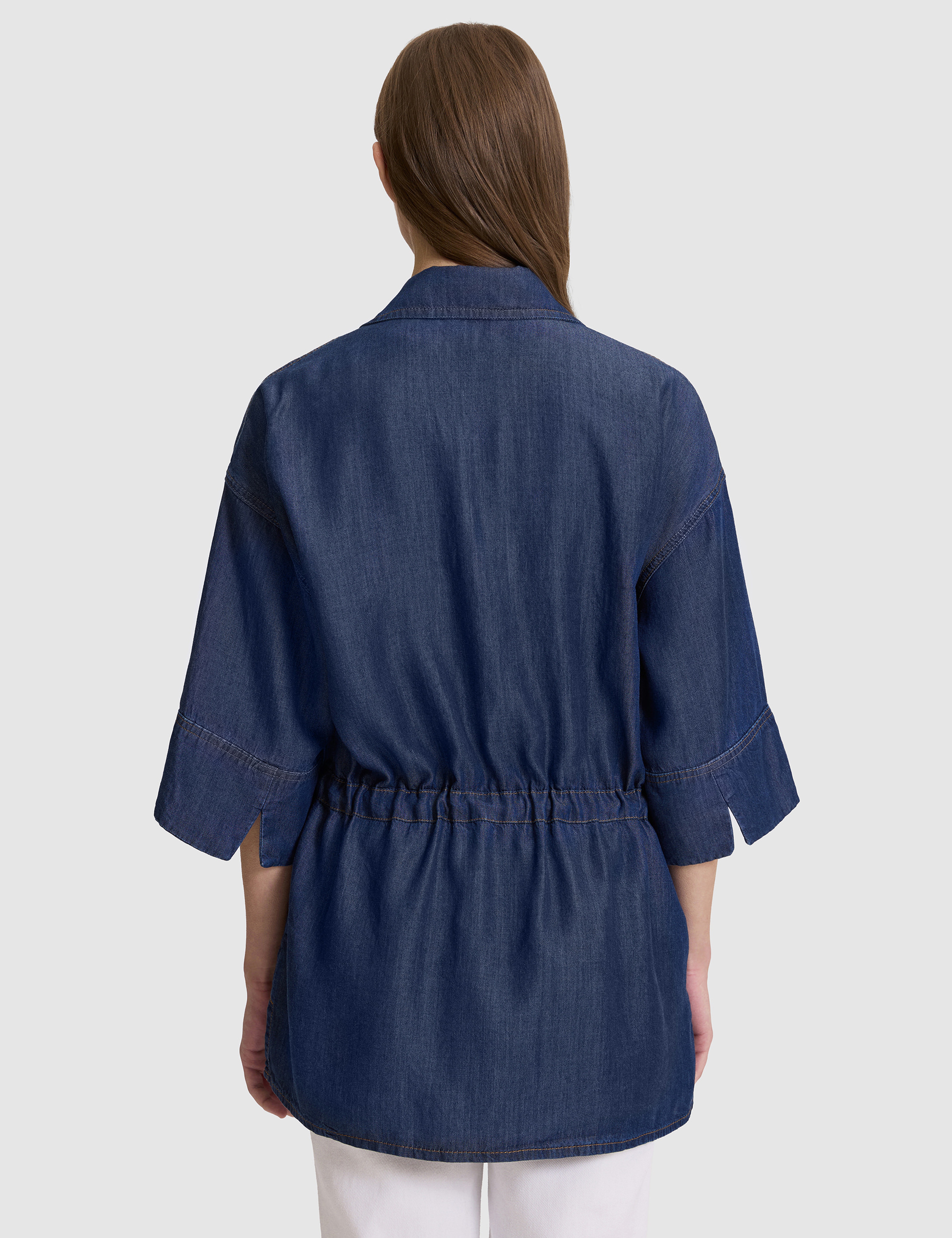 Saks Comfort Fit Jean Gömlek - Image 5