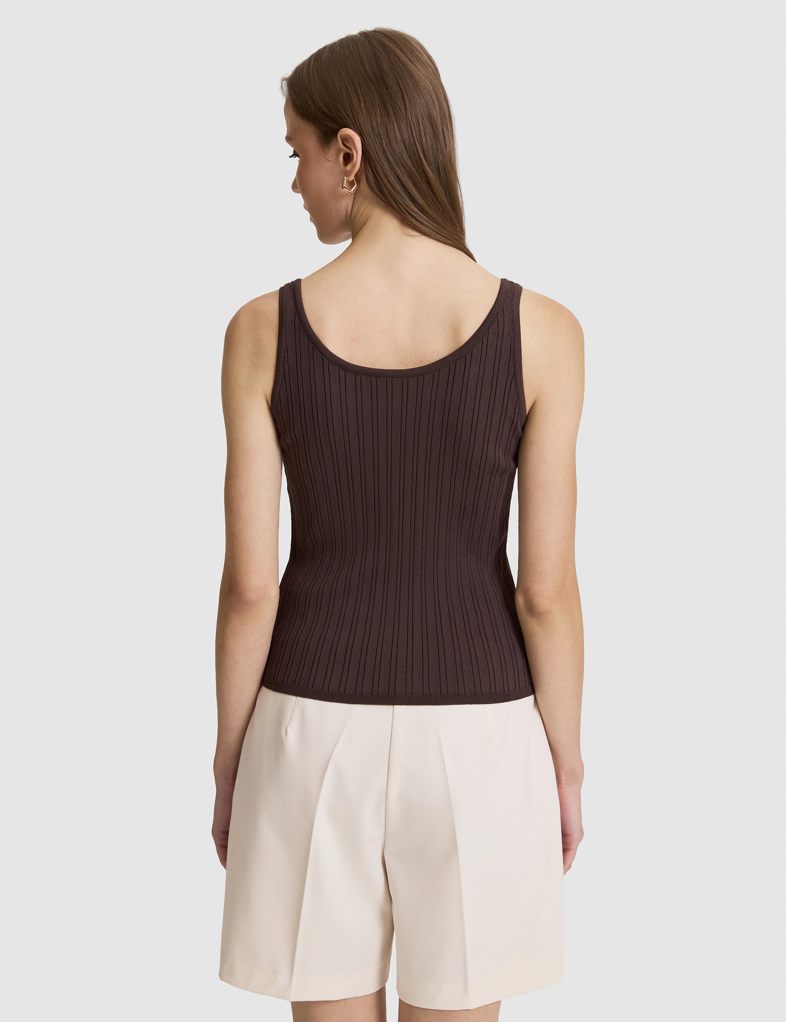 Kahverengi Ex. Slim Fit Triko Tişört