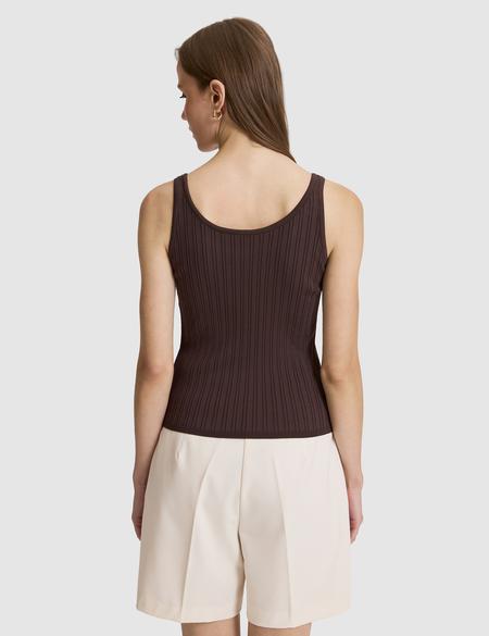 Kahverengi Ex. Slim Fit Triko Tişört - 50322028034