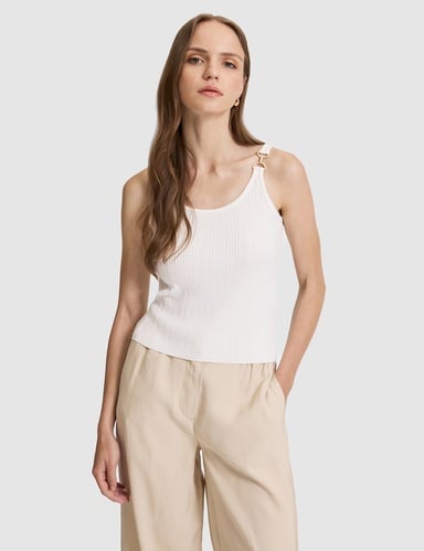 Ekru Extra Slim Fit Triko Tişört