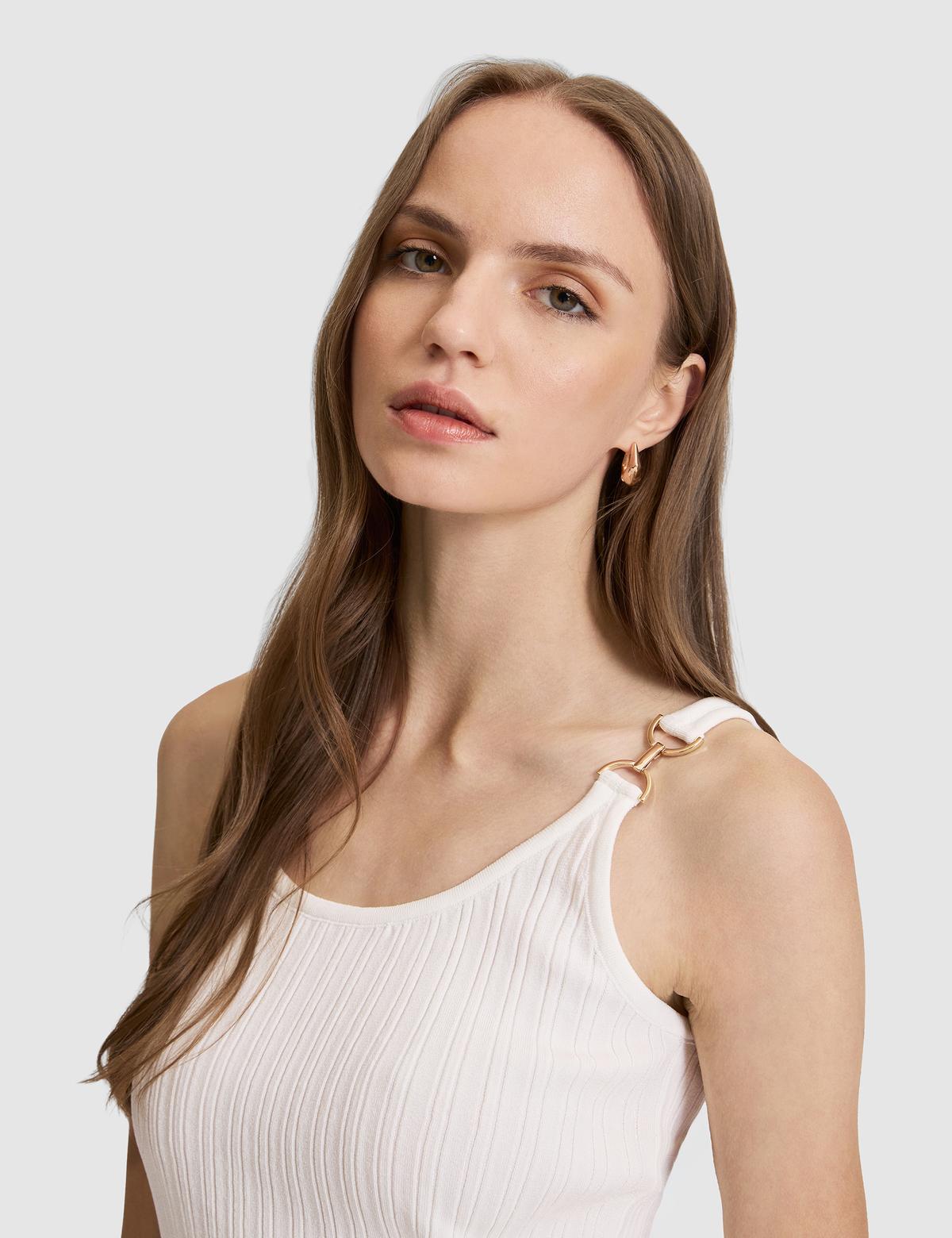 Ekru Ex. Slim Fit Triko Tişört - 50322028021
