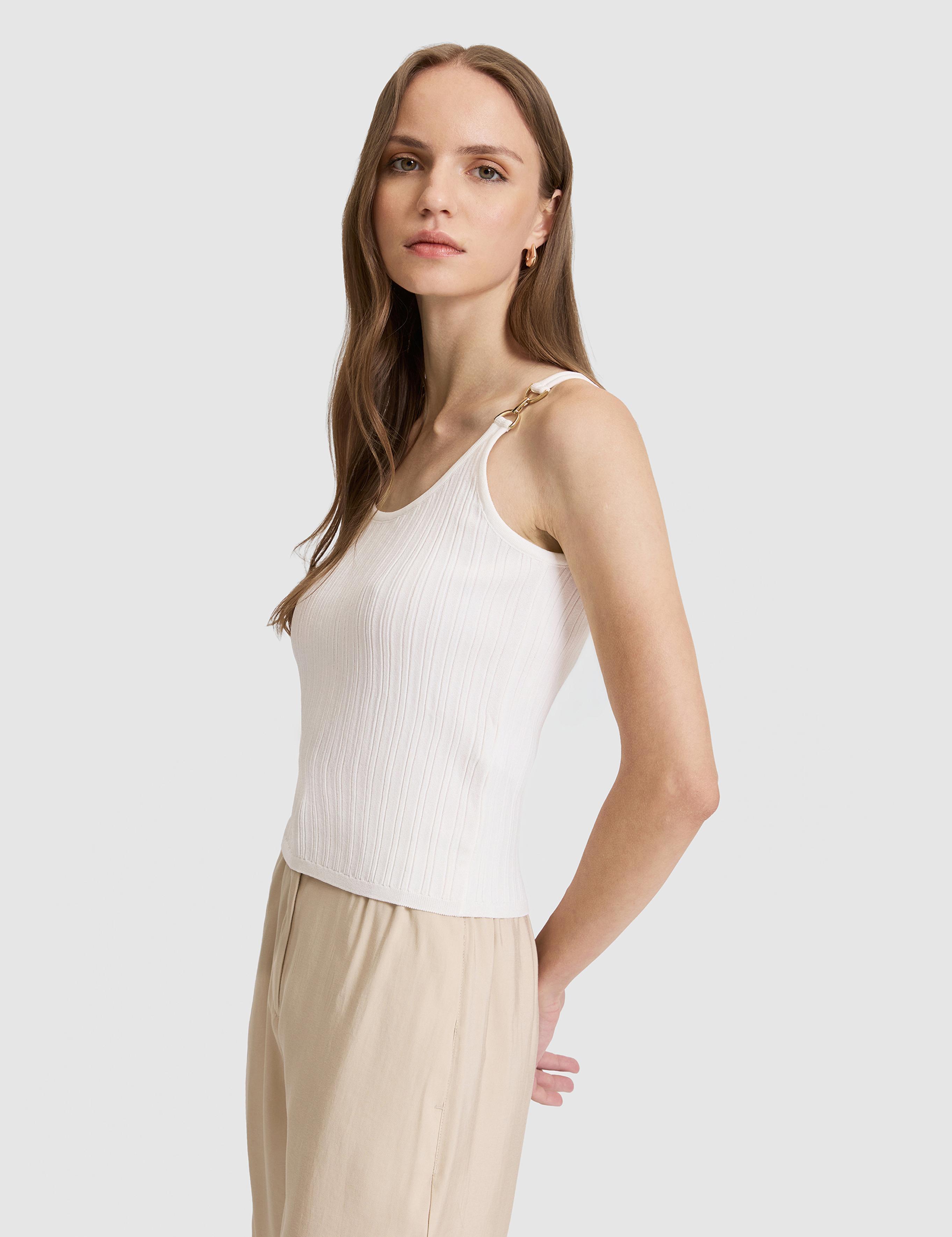 Ekru Ex. Slim Fit Triko Tişört